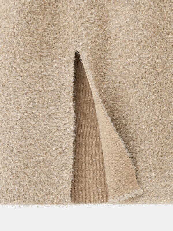 ラメフェザーヤーンナロースカート