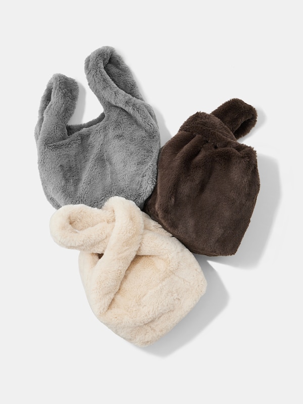 フェイクファーハンドバッグ