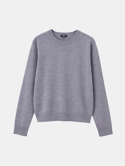 2024年モデル エクストラファインメリノウールブレンドクルーネックセーター