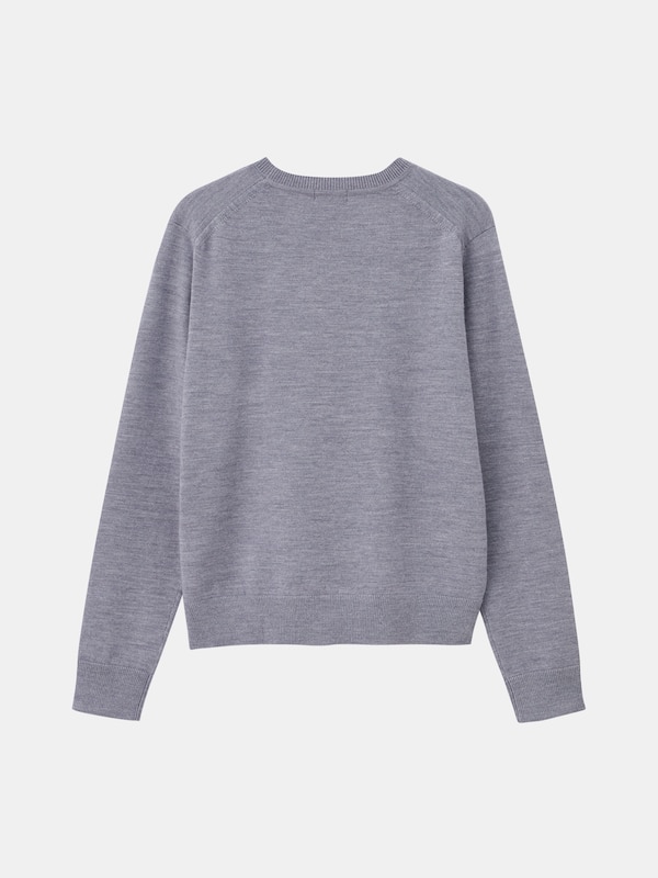 2024年モデル エクストラファインメリノウールブレンドクルーネックセーター