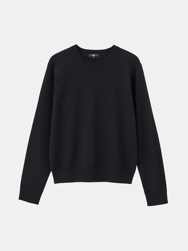 2024年モデル エクストラファインメリノウールブレンドクルーネックセーター