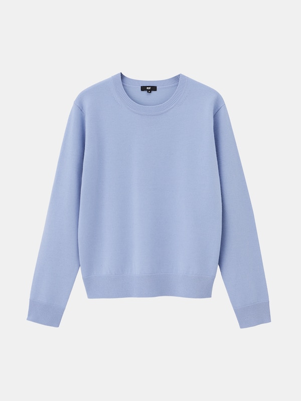 2024年モデル エクストラファインメリノウールブレンドクルーネックセーター