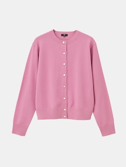 2024年モデル エクストラファインメリノウールブレンドメタルボタンカーディガン