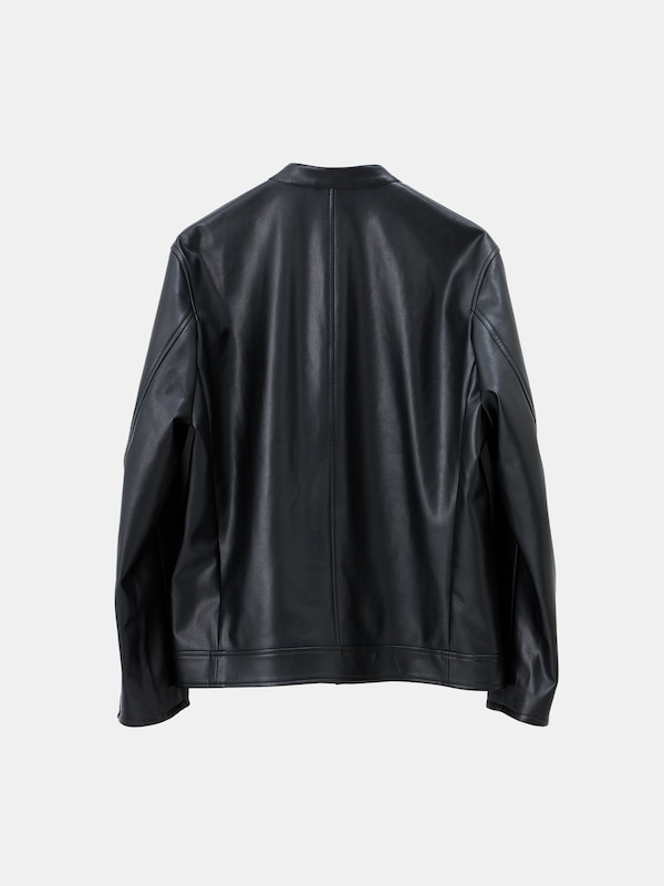 フェイクレザーライダースジャケット