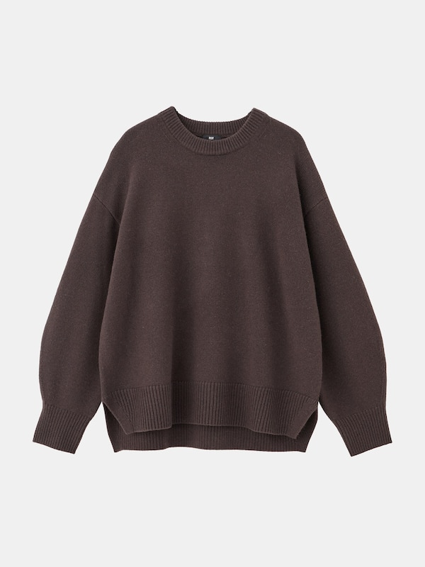 2024年モデル エクストラファインメリノウールミドルゲージクルーネックセーター