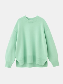 2024年モデル エクストラファインメリノウールミドルゲージクルーネックセーター