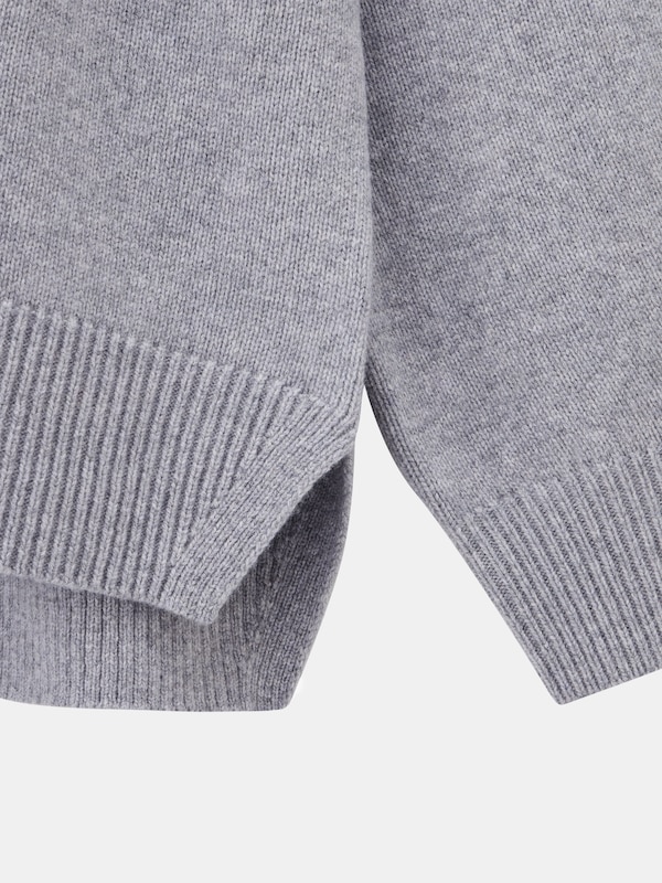 2024年モデル エクストラファインメリノウールミドルゲージクルーネックセーター