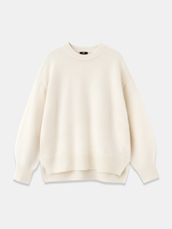 2024年モデル エクストラファインメリノウールミドルゲージクルーネックセーター