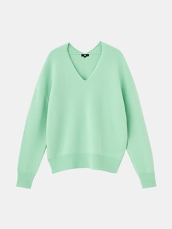 2024年モデル エクストラファインメリノウールミドルゲージVネックセーター