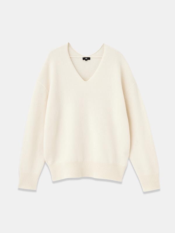 2024年モデル エクストラファインメリノウールミドルゲージVネックセーター