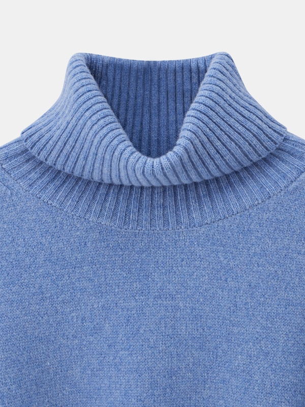 2024年モデル エクストラファインメリノウールミドルゲージタートルネックセーター