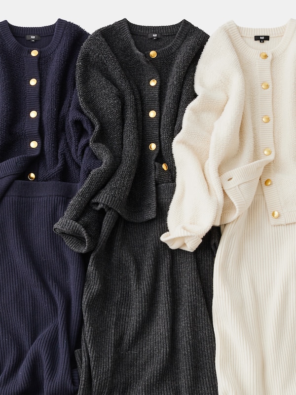 2024年モデル エクストラファインメリノウールミドルゲージナロースカート