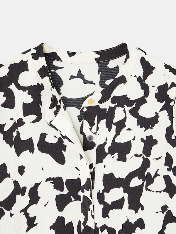 フラワープリントワンピース（長袖）