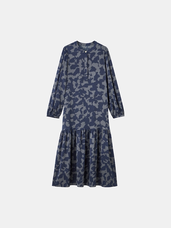 フラワープリントワンピース（長袖）