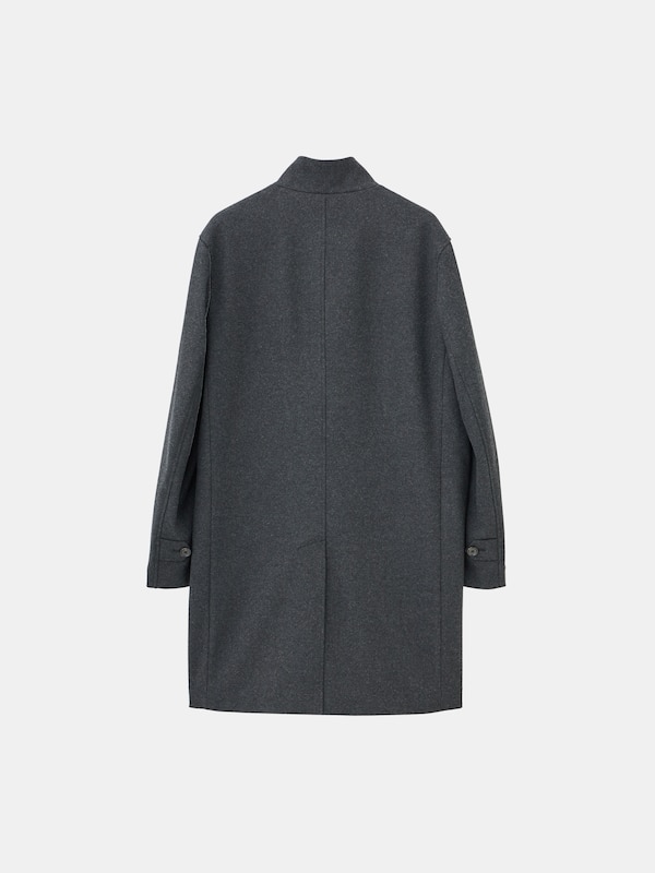 プレシャスニットメルトンスタンドカラーコート