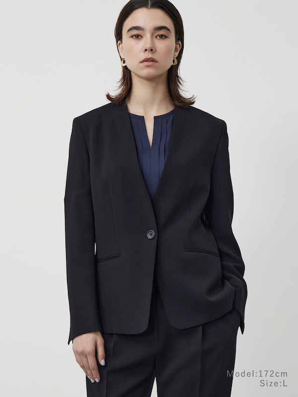 トリアセブレンドカラーレスジャケット