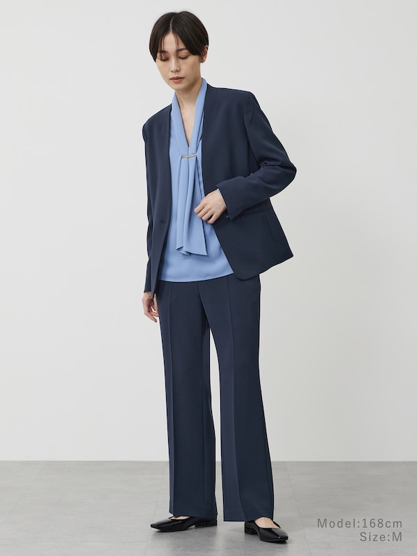 トリアセブレンドストレートパンツ