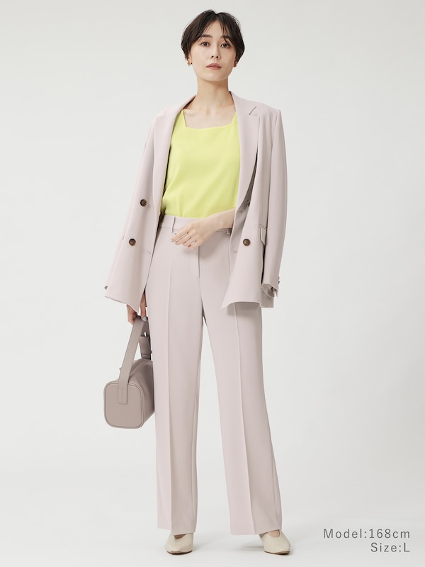 トリアセブレンドストレートパンツ