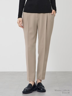 【丈長め】トリアセブレンドテーパードパンツ