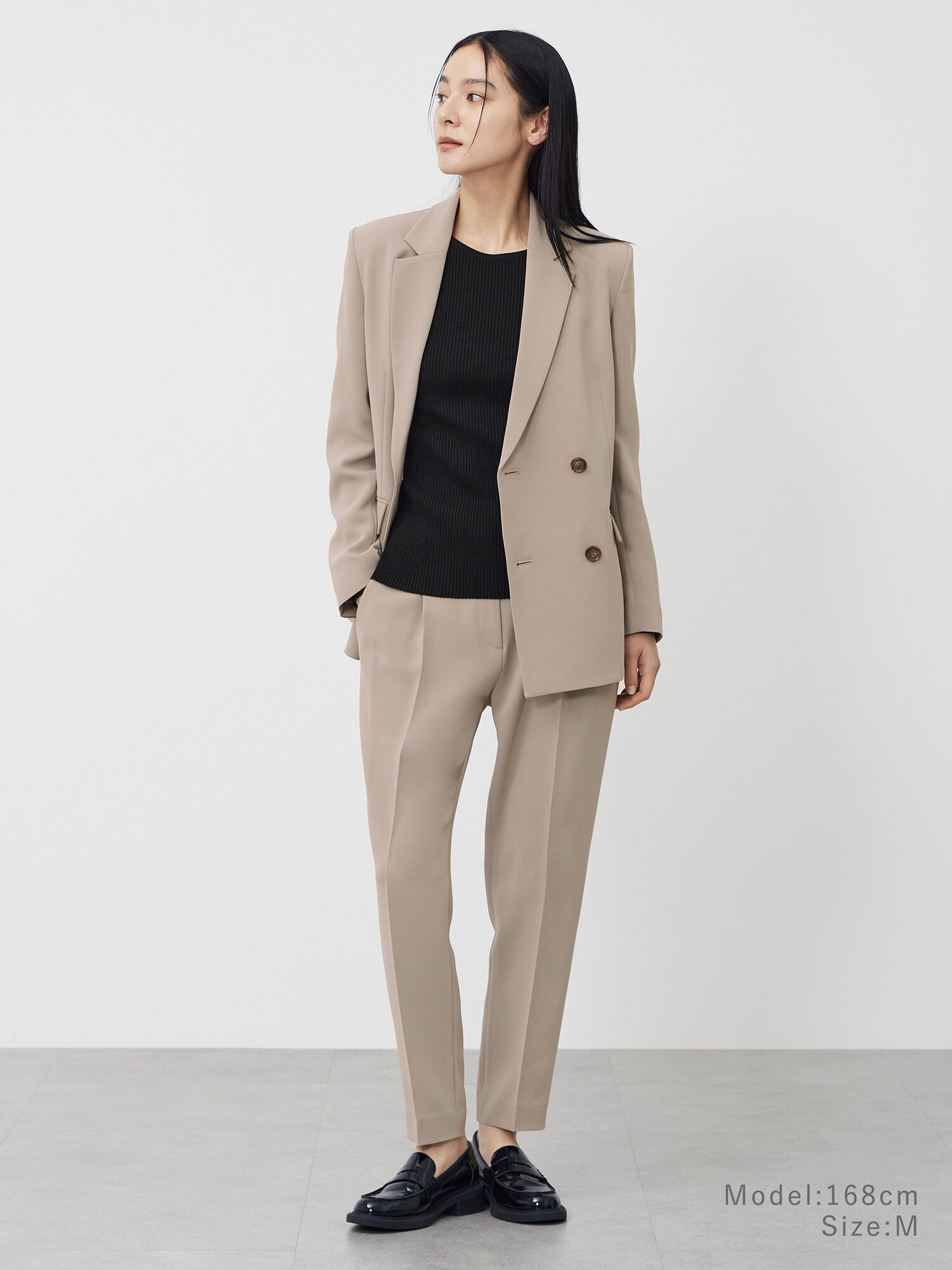 PLST(プラステ)公式 | 【丈長め】トリアセブレンドテーパードパンツ