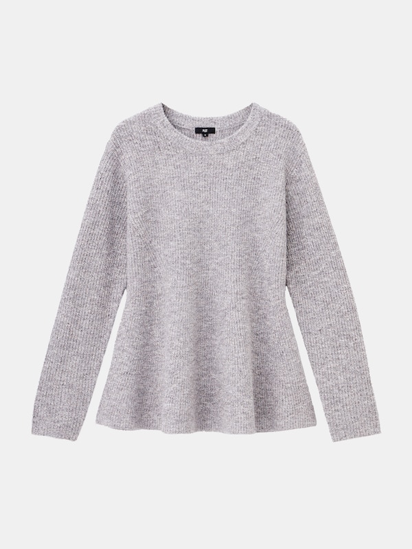 カラーミックスペプラムニットセットアップ（ラメ入り）