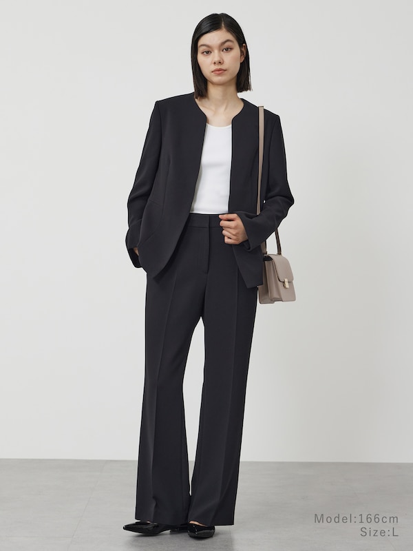 トリアセブレンドペプラムジャケット