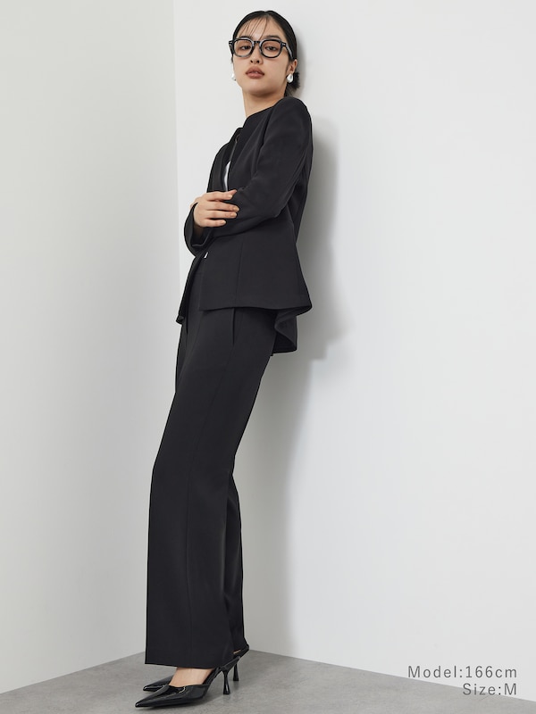 トリアセブレンドペプラムジャケット