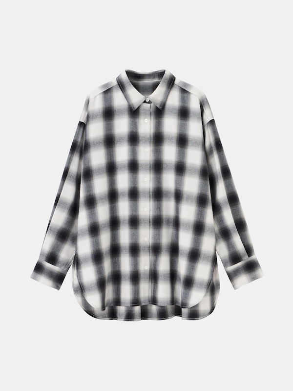 オンブレーチェックシャツ