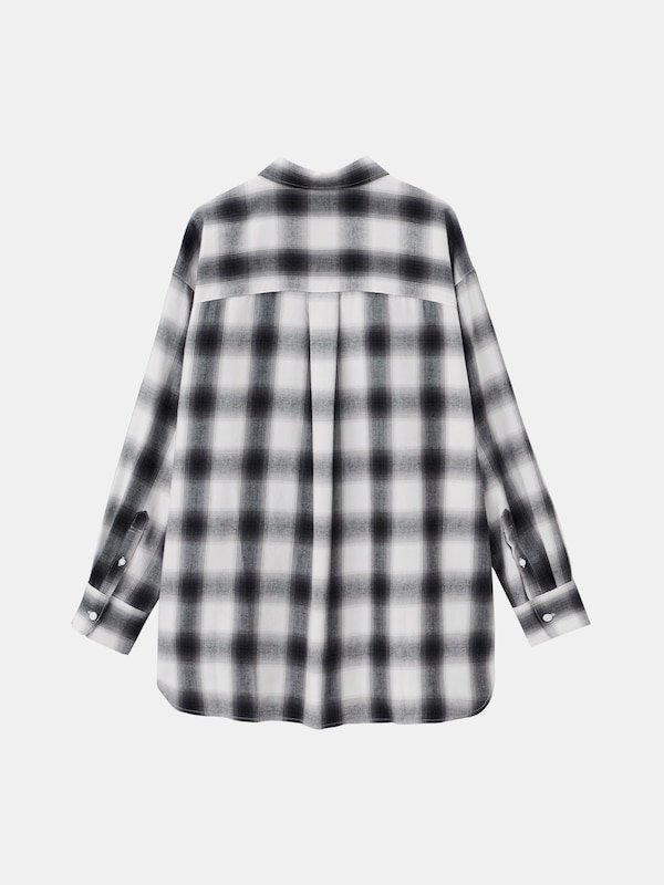 オンブレーチェックシャツ