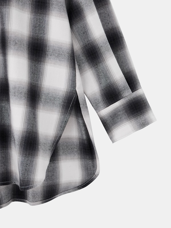 オンブレーチェックシャツ