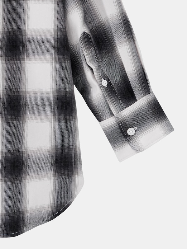 オンブレーチェックシャツ