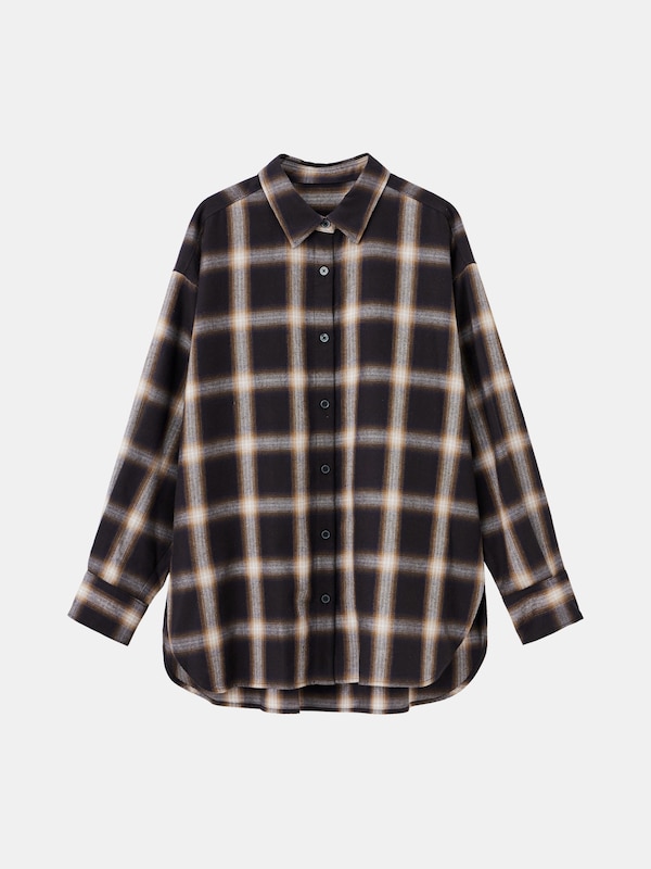 オンブレーチェックシャツ