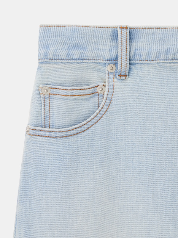 デニムナロースカート