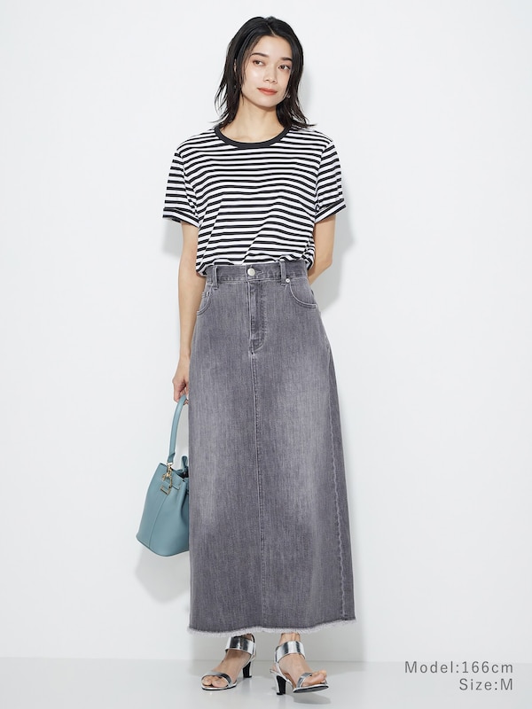 デニムナロースカート