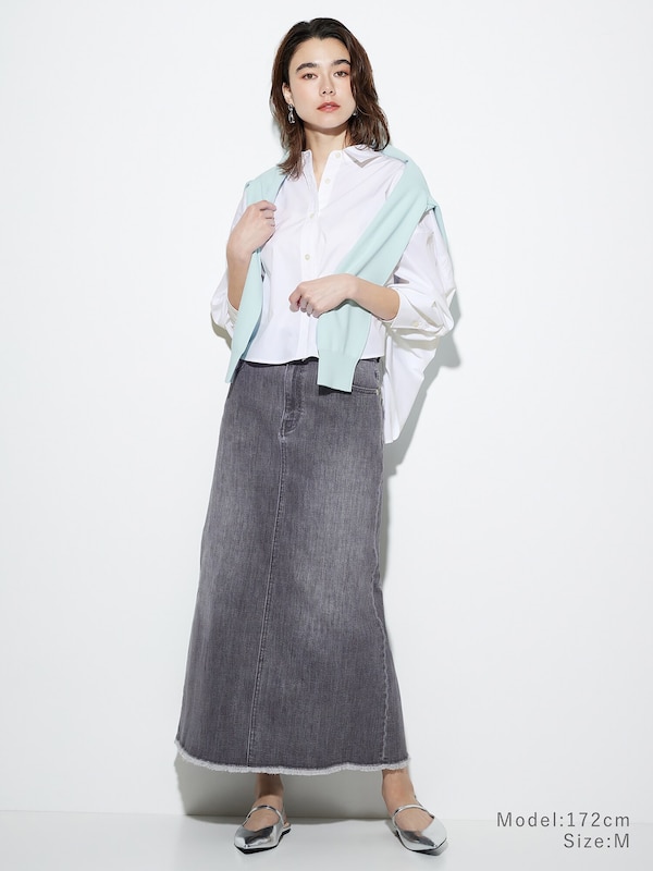 デニムナロースカート