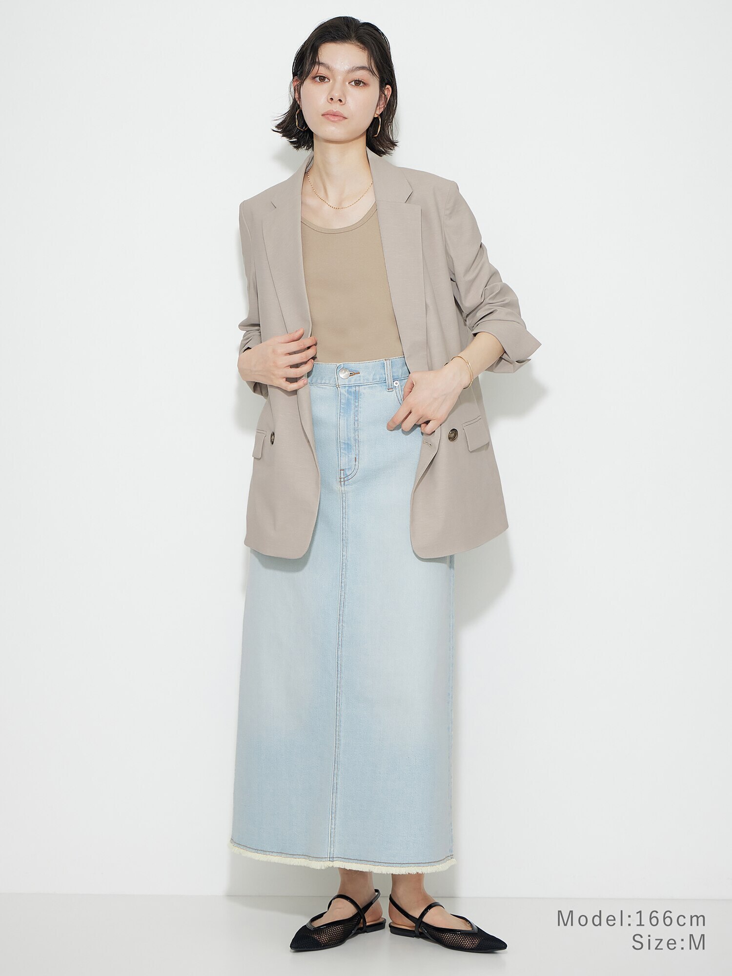 ★限定タイムセール★新品♡PLST♡ 新作 デニムナロースカート　定価1.1万 PLST(プラステ)公式 | デニムナロースカート