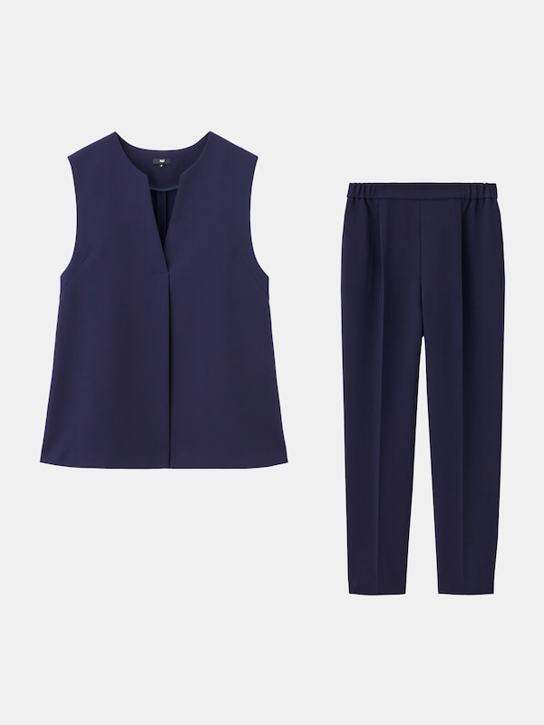 フロントタックベストパンツセットアップ