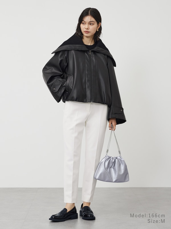 スティックパンツ（コットンブレンド）