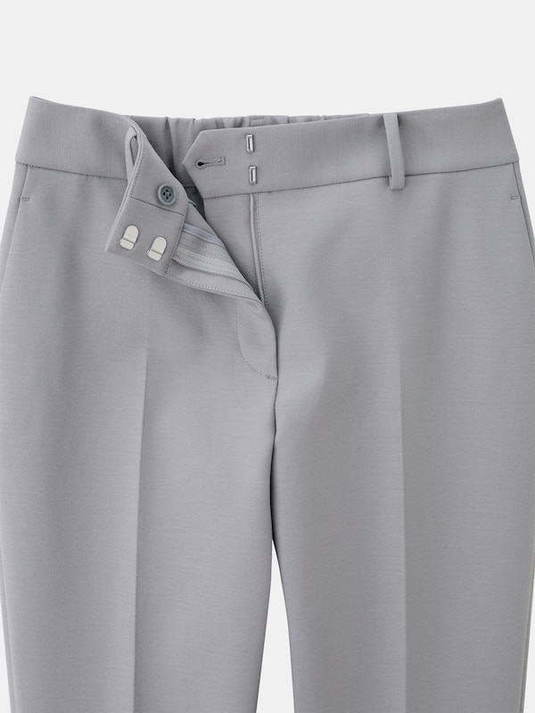 【丈長め】スティックパンツ（コットンブレンド）