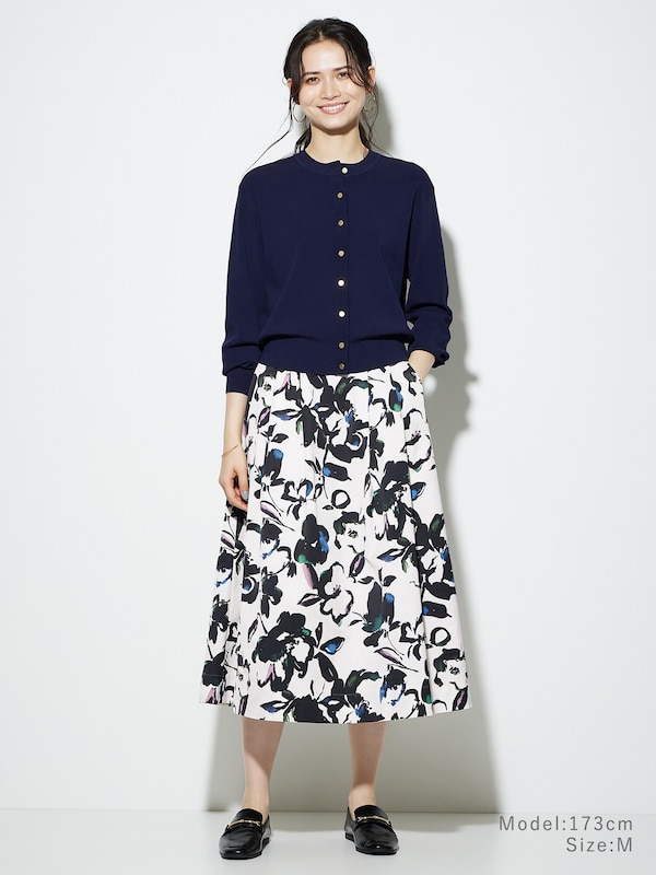 ボリュームタックフレアスカート