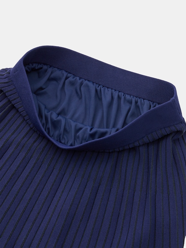 レーヨンブレンドシアープリーツスカート