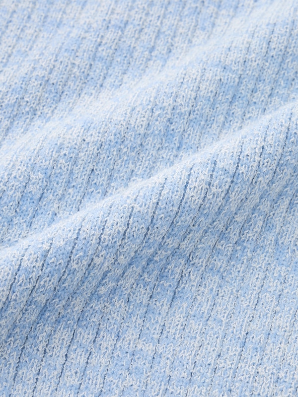 カラーミックスボートネックセーター