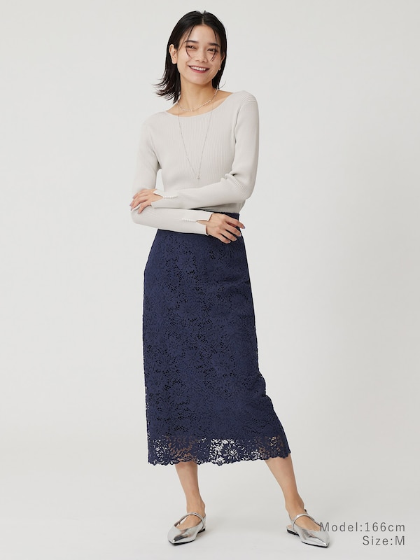 ボタニカルレーススカート