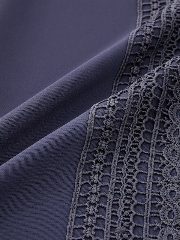 UVカットフロントレースボウタイブラウス