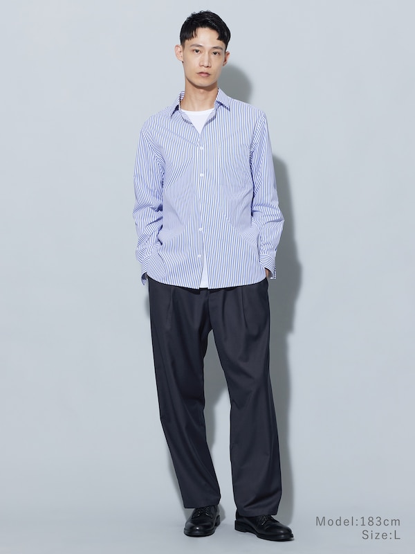 テックブロードレギュラーカラーシャツ