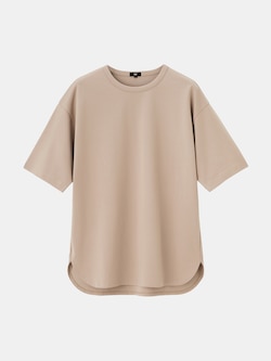 2025年モデル ストレッチコットンブレンドラウンドテールTシャツ