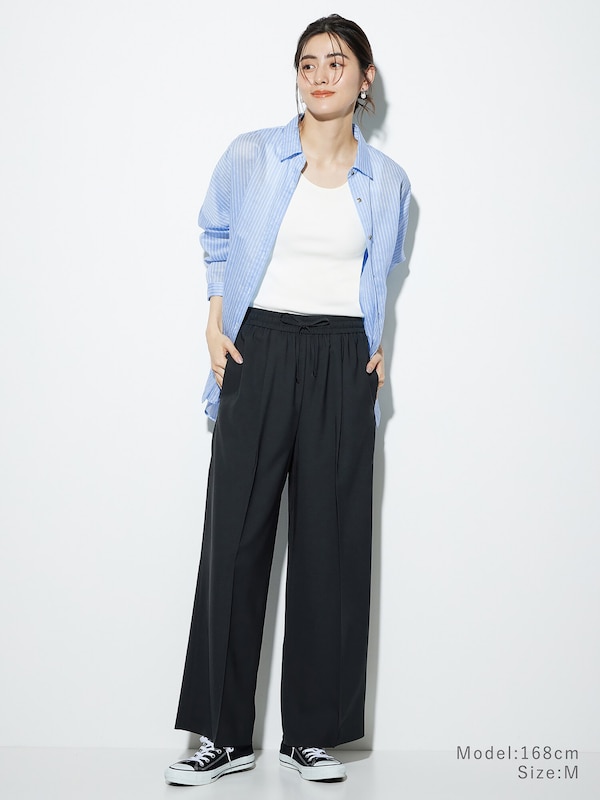 ドローストリングイージーストレートパンツ