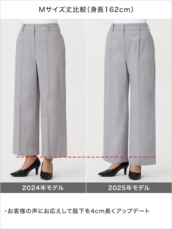 ワイドパンツ（リネンブレンド）