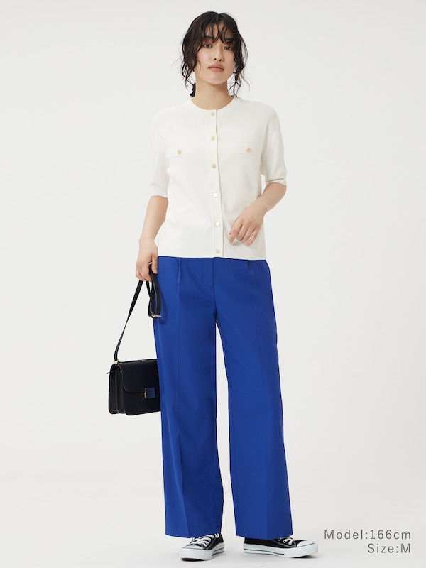 ワイドパンツ（リネンブレンド）