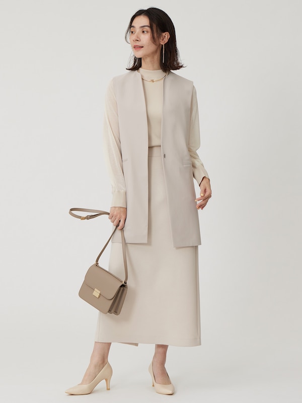 2025年春モデル ハイストレッチトリコットミドルジレ